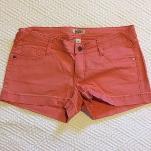 Mudd Coral Pink Shorts